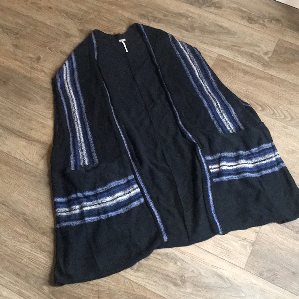 Free People| sweater vest. Long line, Boho , oversized, slouchy. Size dc